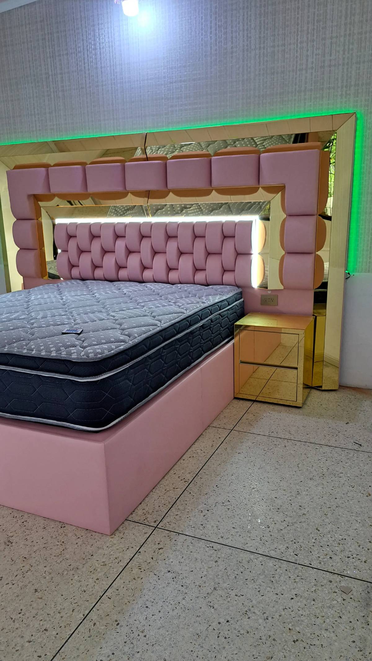 Royal Blush LED Bed Set